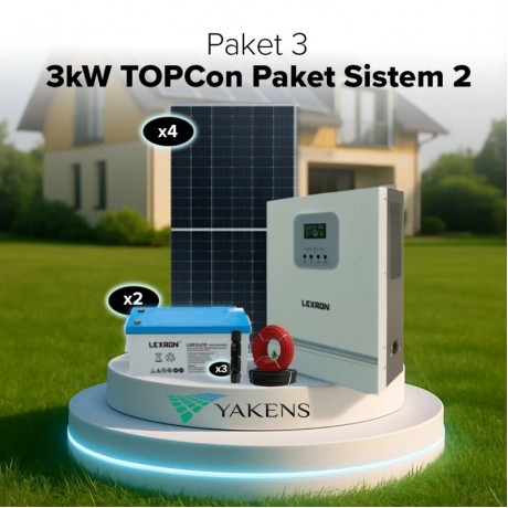 Orta Paketi Topcon Monokristalli Bağ Evi Hazır Solar (Paket 3)